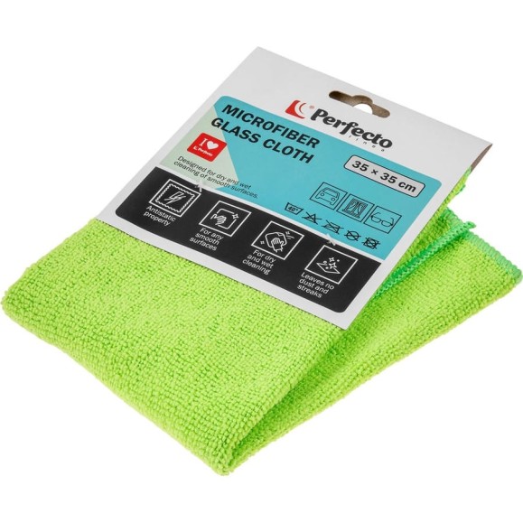 Салфетка из микрофибры PERFECTO LINEA 1 шт., 35x35 см, Универсальная 45-351111