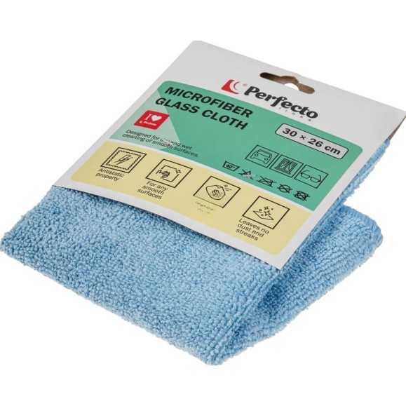 Салфетка из микрофибры PERFECTO LINEA Solid (Cолид) 1 шт, 30x26 см, универсальная 45-301111 Салфетка из микрофибры PERFECTO LINEA Solid (Cолид) 1 шт, 30x26 см, универсальная 45-301111