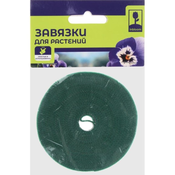 Завязки для растений на липучке Inbloom 1смх5м, нейлон 151-118 Завязки для растений на липучке Inbloom 1смх5м, нейлон 151-118