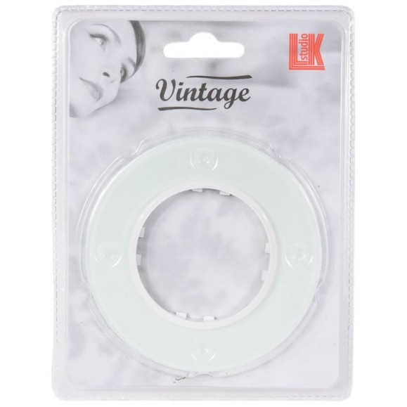 1-постовая рамка LK Studio круглая из натурального светлого стекла LK Vintage 889111-1