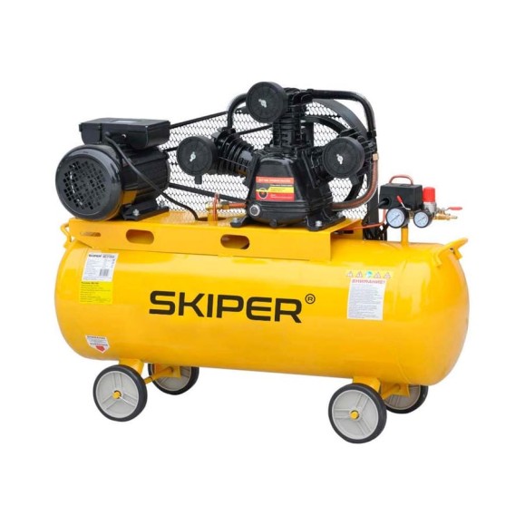 Воздушный компрессор SKIPER IBL3100A до 600 л/мин, 8 атм, 100 л, 230 В, 3 кВт 00-00011087 Воздушный компрессор SKIPER IBL3100A до 600 л/мин, 8 атм, 100 л, 230 В, 3 кВт 00-00011087
