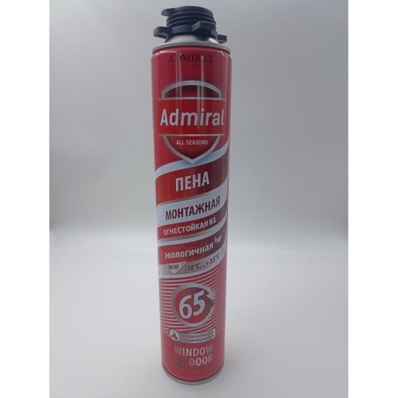 Пена проф. огнестойкая Admiral Stars 65 В1 ADMIRAL 850мл 54427190 Пена проф. огнестойкая Admiral Stars 65 В1 ADMIRAL 850мл 54427190