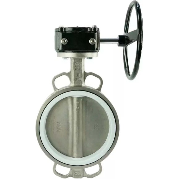 Затвор DN.ru 316L-316L-PTFE Ду300 Ру16 с редуктором HAM-4 D050-12102 Затвор DN.ru 316L-316L-PTFE Ду300 Ру16 с редуктором HAM-4 D050-12102