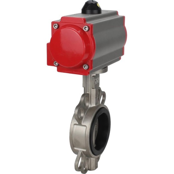 Дисковый затвор DN.ru 304-304-EPDM-2W-Fb-H Ду125 Ру16 пневмопривод SA-140 D050-46646