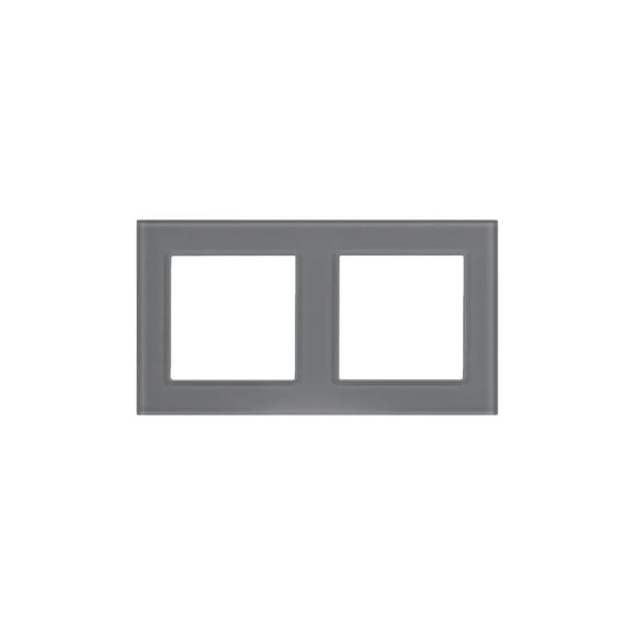 Рамка Arlight стеклянная FRM-GLARE-GS-2-GR 1шт 043798 Рамка Arlight стеклянная FRM-GLARE-GS-2-GR 1шт 043798