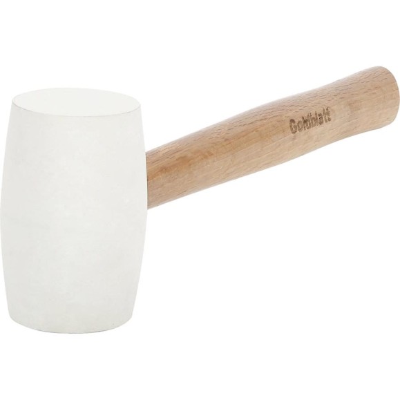 Киянка резиновая белая Goldblatt с рукояткой из ореха гикори 600 гр G02106 Киянка резиновая белая Goldblatt с рукояткой из ореха гикори 600 гр G02106