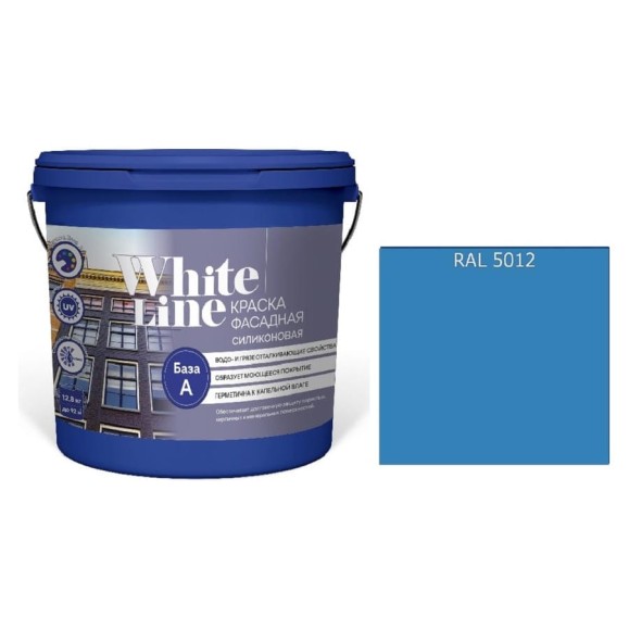 Кhfcrf White Line WL ВД фасадная силиконовая RAL 5012 (вед 9 л/11,5 кг) 4690417118502 Кhfcrf White Line WL ВД фасадная силиконовая RAL 5012 (вед 9 л/11,5 кг) 4690417118502