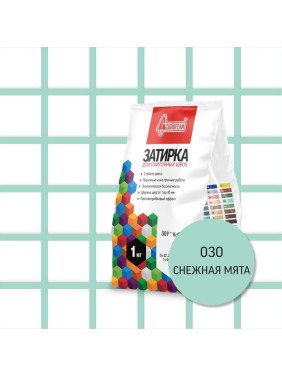 Затирочная смесь для плиточных швов Старатели 1 кг, снежная мята 030 3277/3516