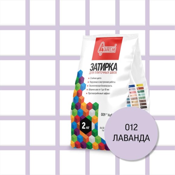 Затирочная смесь для плиточных швов Старатели 2 кг, лаванда 012 3277/3527 Затирочная смесь для плиточных швов Старатели 2 кг, лаванда 012 3277/3527