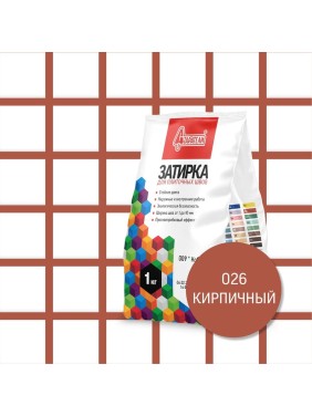 Затирочная смесь для плиточных швов Старатели 1 кг, кирпичный 026 3277/3512
