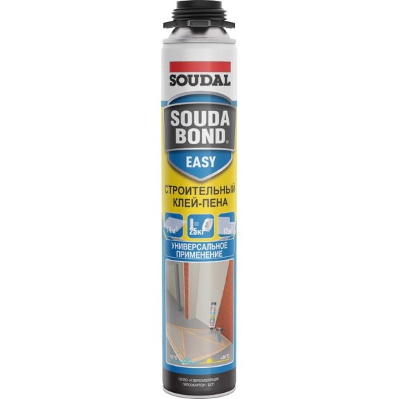 Полиуретановый клей SOUDAL 750 ml Soudabond Easy Gun winter RUS 127285 Полиуретановый клей SOUDAL 750 ml Soudabond Easy Gun winter RUS 127285