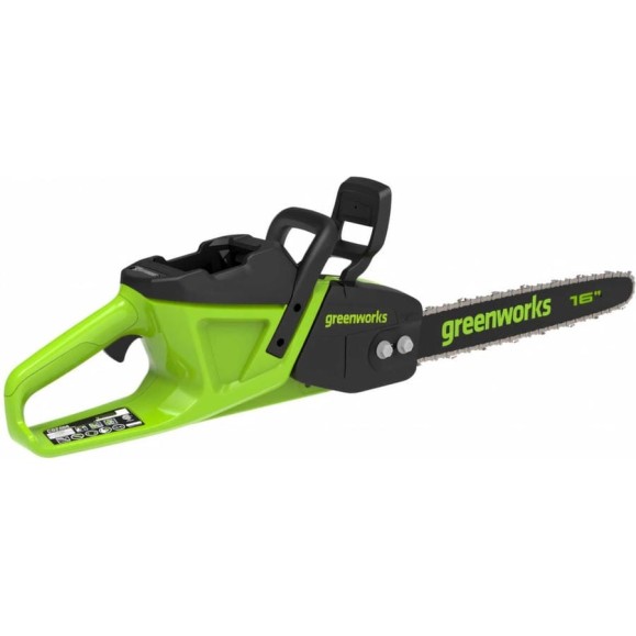 Аккумуляторная цепная пила Greenworks Арт., 40V, 40 см, 2000 Вт, бесщеточная, c 1хАКБ 4 Ач И ЗУ 2008807UB Аккумуляторная цепная пила Greenworks Арт., 40V, 40 см, 2000 Вт, бесщеточная, c 1хАКБ 4 Ач И ЗУ 2008807UB