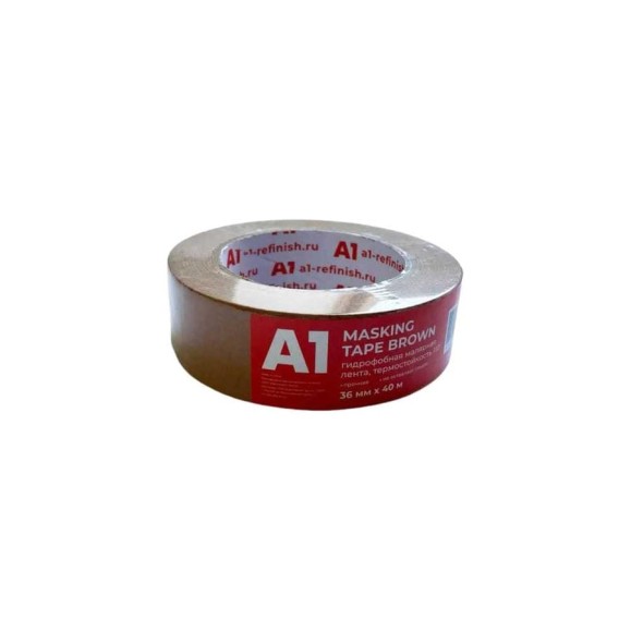 Гидрофобная малярная лента A1 MASKING TAPE BROWN 36 мм х 40м 100BT-3640 Гидрофобная малярная лента A1 MASKING TAPE BROWN 36 мм х 40м 100BT-3640