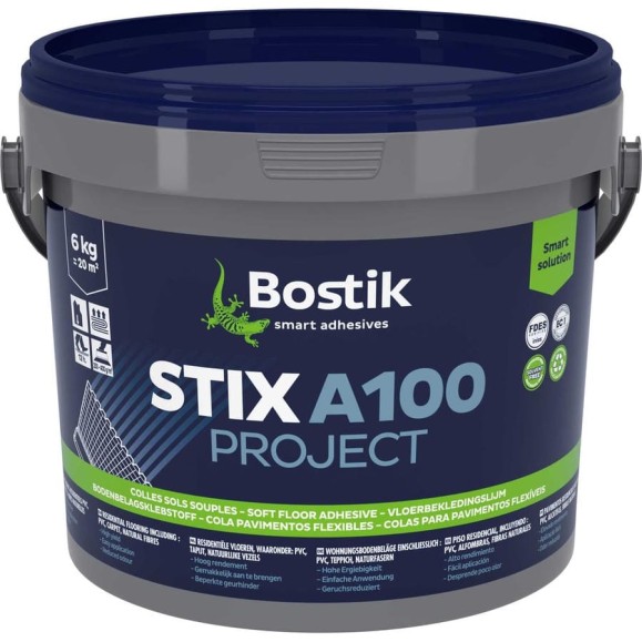 Клей универсальный акриловый Bostik Stix A100 PROJECT 6 кг 50617343 Клей универсальный акриловый Bostik Stix A100 PROJECT 6 кг 50617343