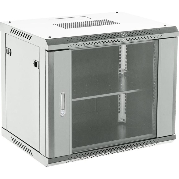 Настенный шкаф REXANT, 19 дюймов, 9U, 600×450×501 (ШxГxВ), дверь стекло, боковые съемные стенки, RAL 7035 04-0964-111 Настенный шкаф REXANT, 19 дюймов, 9U, 600×450×501 (ШxГxВ), дверь стекло, боковые съемные стенки, RAL 7035 04-0964-111