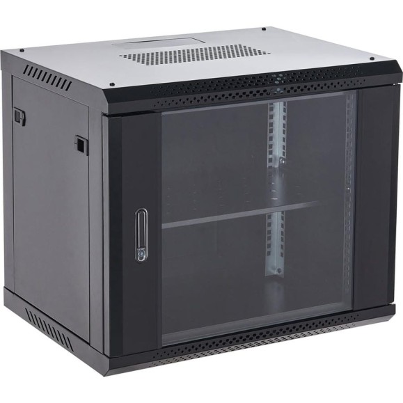 Настенный шкаф REXANT, 19 дюймов, 12U, 600×600×635 (ШxГxВ), дверь стекло, боковые съемные стенки, RAL 9005 04-1266-112 Настенный шкаф REXANT, 19 дюймов, 12U, 600×600×635 (ШxГxВ), дверь стекло, боковые съемные стенки, RAL 9005 04-1266-112