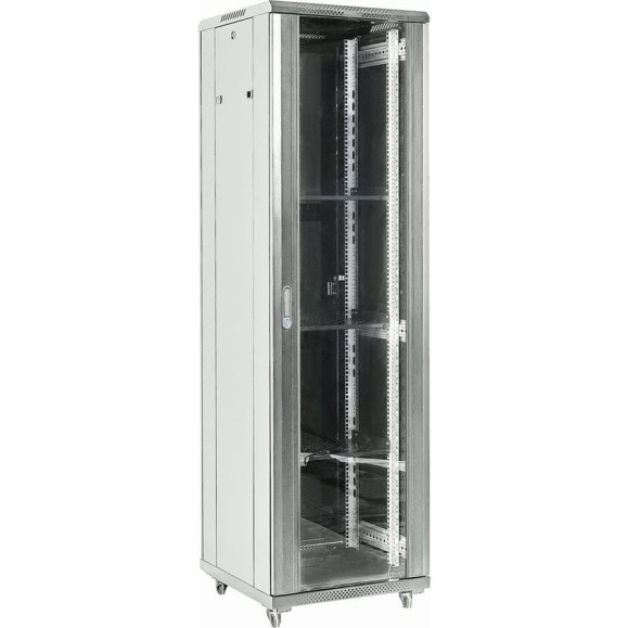Напольный шкаф REXANT, 19 дюймов, 32U, 600x600x1609 (ШxГxВ), дверь стекло, боковые съемные стенки, RAL 7035 04-3266-211 Напольный шкаф REXANT, 19 дюймов, 32U, 600x600x1609 (ШxГxВ), дверь стекло, боковые съемные стенки, RAL 7035 04-3266-211