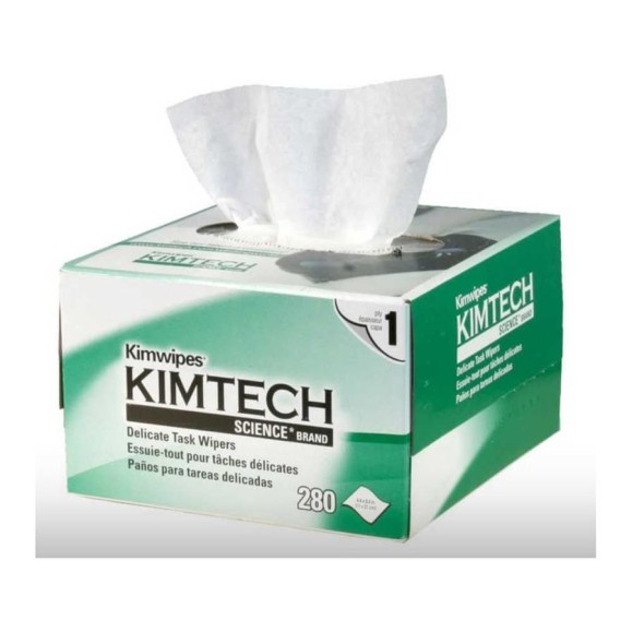Салфетки протирочные безворсовые НК-Групп Kim Wipes для оптики (коробка 280шт) 000629