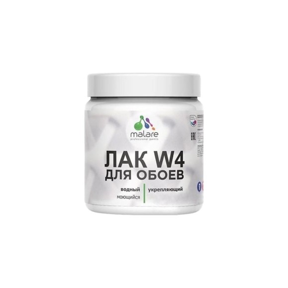 Лак MALARE колерованный укрывной для защиты обоев W4 универсальный, водный без запаха быстросохнущий, полуглянцевый RAL 5005 синий, 9 кг. ЛВКОБОИ5005ПГ0900 Лак MALARE колерованный укрывной для защиты обоев W4 универсальный, водный без запаха быстросохнущий, полуглянцевый RAL 5005 синий, 9 кг. ЛВКОБОИ5005ПГ0900