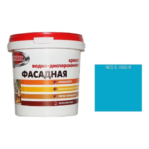 Краска ВД для нар/работ моющаяся S 1060 B (вед 4,5л /7,2 кг) Эммикс 4690417120451 Краска ВД для нар/работ моющаяся S 1060 B (вед 4,5л /7,2 кг) Эммикс 4690417120451