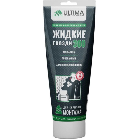 Ремонтно-монтажный прозрачный клей ULTIMA 300 тюбик ADHES30030 Ремонтно-монтажный прозрачный клей ULTIMA 300 тюбик ADHES30030