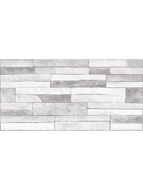 Плитка облицовочная рельефная Дискавер / Discover AlmaCeramica 249x500x8, 1,1205м2 серый TWU2550DCV17