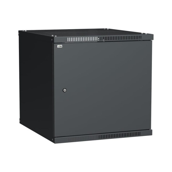 Шкаф ITK LINEA WE 12U, 600x650мм, дверь металл, черный LWE5-12U67-MF