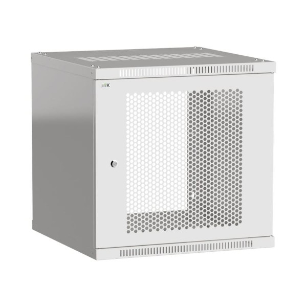 Шкаф ITK LINEA WE 15U, 600x650мм, дверь перфорированная, серый LWE3-15U67-PF