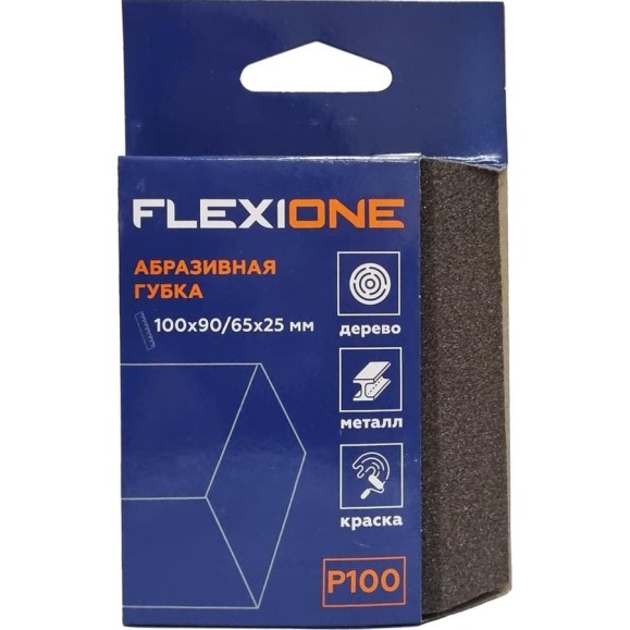 Губка абразивная Flexione 4-х стр. 100x90/65x25мм Р100 (трапецевидная) 90000484 Губка абразивная Flexione 4-х стр. 100x90/65x25мм Р100 (трапецевидная) 90000484