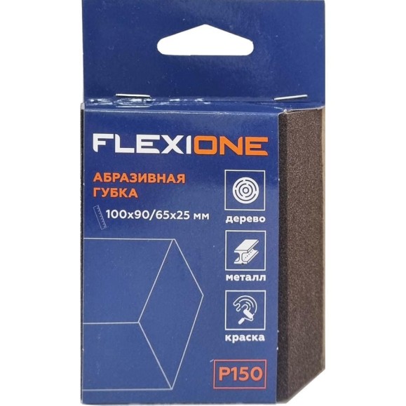 Губка абразивная Flexione 4-х стр. 100x90/65x25мм Р150 Flexiоne (трапецевидная) 90000504 Губка абразивная Flexione 4-х стр. 100x90/65x25мм Р150 Flexiоne (трапецевидная) 90000504