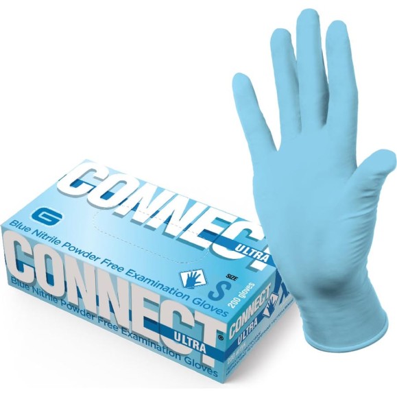 Перчатки CONNECT ULTRA нитриловые неопудренные 200 шт, размер S CT0000005306 Перчатки CONNECT ULTRA нитриловые неопудренные 200 шт, размер S CT0000005306