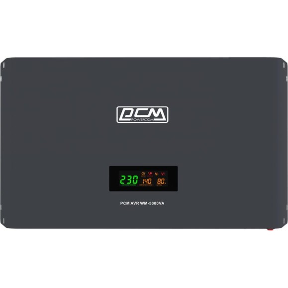 Стабилизатор напряжения Powercom WM-5000VA 4000Вт 5000ВА графитовый 1928738 Стабилизатор напряжения Powercom WM-5000VA 4000Вт 5000ВА графитовый 1928738