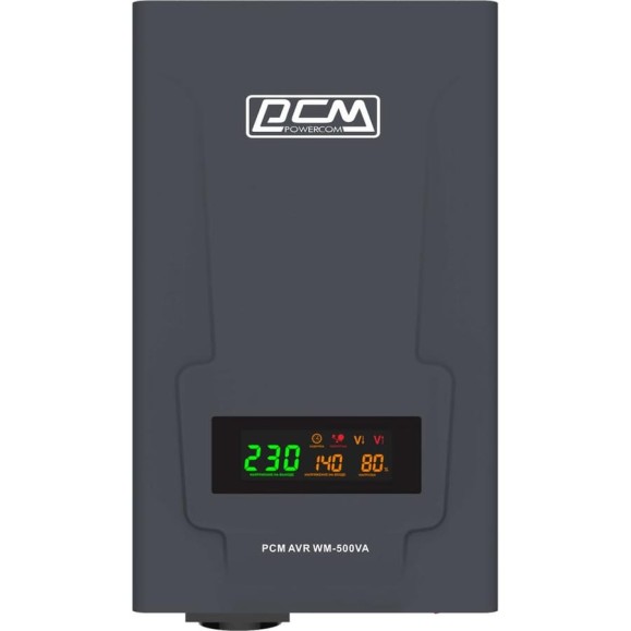 Стабилизатор напряжения Powercom WM-500VA 400Вт 500ВА графитовый 1928725 Стабилизатор напряжения Powercom WM-500VA 400Вт 500ВА графитовый 1928725