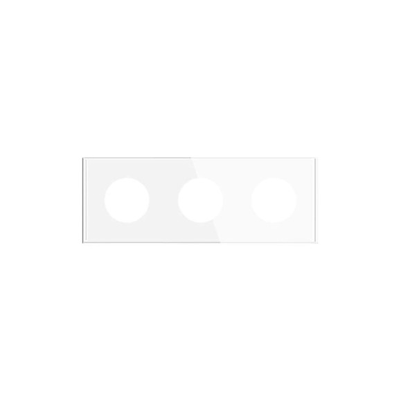 Рамка Arlight стеклянная FRM-GLARE-GC-3-WH 1шт 043838 Рамка Arlight стеклянная FRM-GLARE-GC-3-WH 1шт 043838