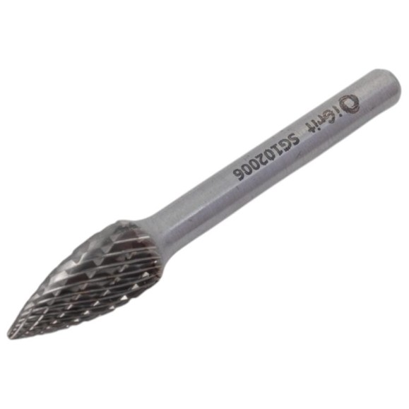 Бор-фреза твердосплавная iGrit SG 10x20x6 мм, DOUBLE CUT SG102006