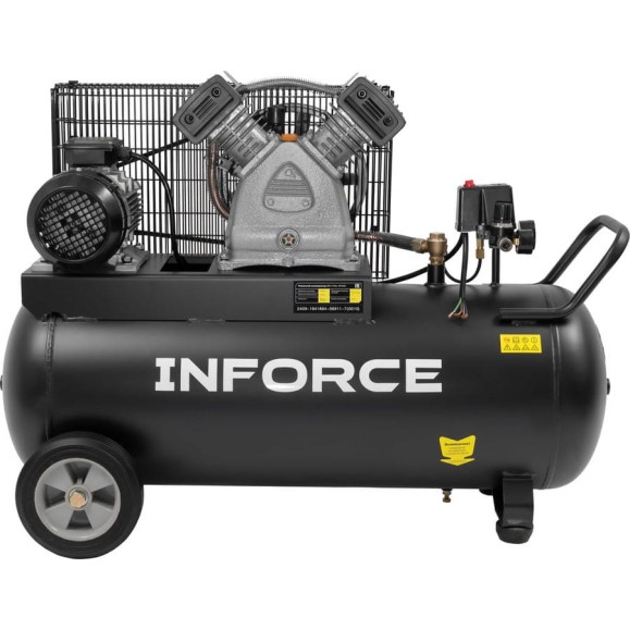 Ременной компрессор Inforce (100 л; 10 бар; 420 л/мин) IBCV-100L-3P/420 Ременной компрессор Inforce (100 л; 10 бар; 420 л/мин) IBCV-100L-3P/420