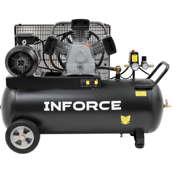 Ременной компрессор Inforce (100 л; 10 бар; 580 л/мин) IBCW-100L-3P/580 Ременной компрессор Inforce (100 л; 10 бар; 580 л/мин) IBCW-100L-3P/580