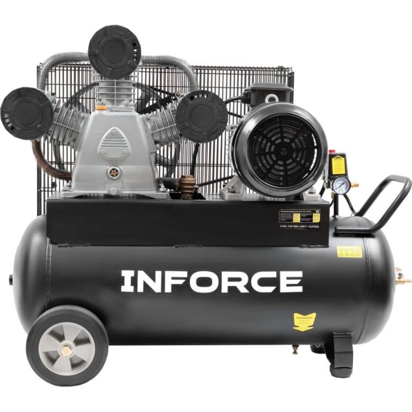 Ременной компрессор Inforce (100 л; 10 бар; 950 л/мин) IBCW-100L-3P/950 Ременной компрессор Inforce (100 л; 10 бар; 950 л/мин) IBCW-100L-3P/950
