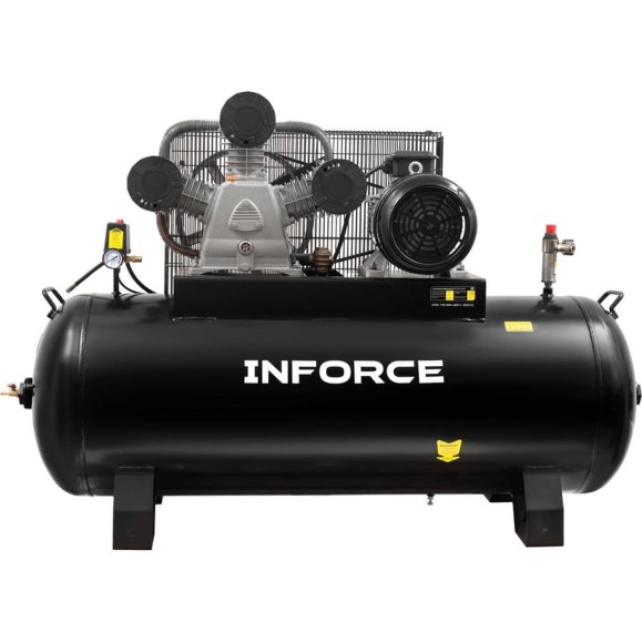 Ременной компрессор Inforce (270 л; 10 бар; 950 л/мин; влагоотделитель) IBCW-270L-3P/950 Ременной компрессор Inforce (270 л; 10 бар; 950 л/мин; влагоотделитель) IBCW-270L-3P/950