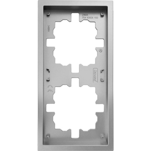 Рамка Lezard ZIMA 2-ая горизонтальная б/вст серый матовый 704-7400-147 Рамка Lezard ZIMA 2-ая горизонтальная б/вст серый матовый 704-7400-147