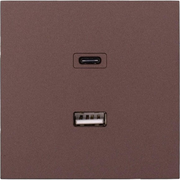 Розетка Lezard ZIMA TC+ USB разъем, шоколад 704-7388-192TC Розетка Lezard ZIMA TC+ USB разъем, шоколад 704-7388-192TC