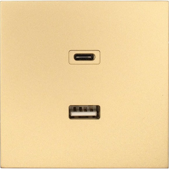Розетка Lezard ZIMA TC+ USB разъем, золото 704-3688-192TC Розетка Lezard ZIMA TC+ USB разъем, золото 704-3688-192TC