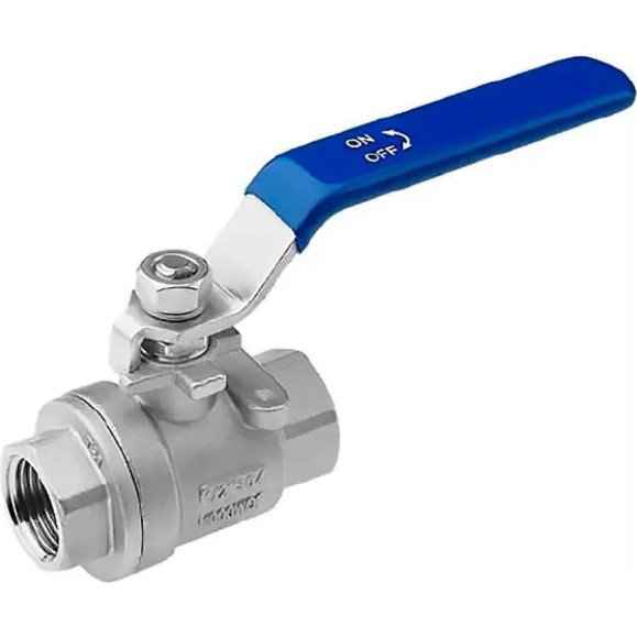 Шаровой полнопроходной кран DN.ru 316-316-PTFE-140 Ду32 Ру140 резьбовой с рукояткой D160-24453 Шаровой полнопроходной кран DN.ru 316-316-PTFE-140 Ду32 Ру140 резьбовой с рукояткой D160-24453