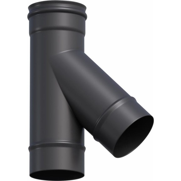 Тройник Металлик и Ко 135x115, AISI 430, 0.80, RAL 9005, терм. о О0000148147