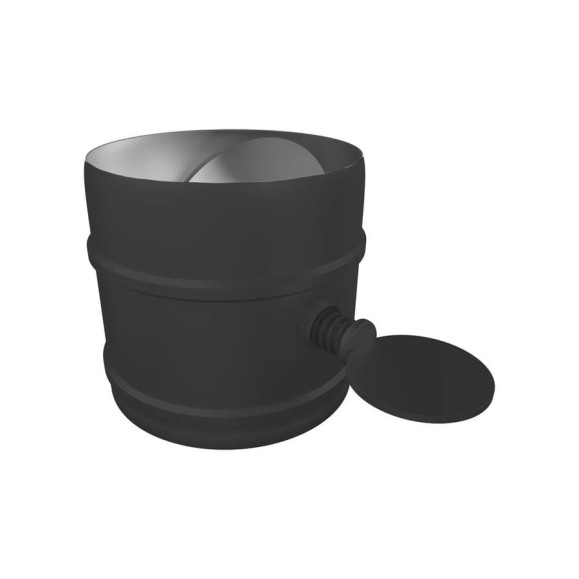 Поворотный шибер МЕТАЛЛИК И КО 115; AISI 430 0.80 (RAL 9005) терм. о О0000115969