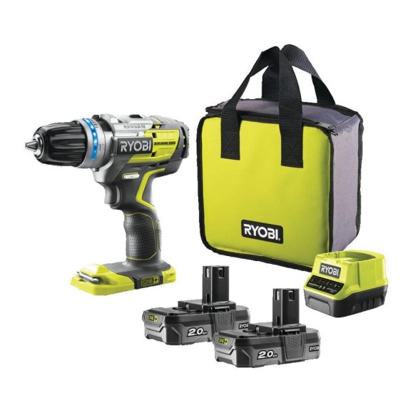 Бесщеточная ударная дрель-шуруповерт Ryobi ONE+ R18PDBL-220S 5133003436 Бесщеточная ударная дрель-шуруповерт Ryobi ONE+ R18PDBL-220S 5133003436