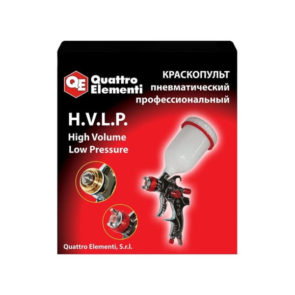 Пневматический краскопульт с верхним бачком QUATTRO ELEMENTI 770-834 Пневматический краскопульт с верхним бачком QUATTRO ELEMENTI 770-834