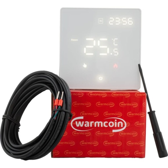 Терморегулятор программируемый Warmcoin W500i SNOW W500_белый