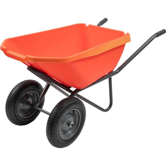 Двухколесная усиленная тачка Gigant с пластиковым кузовом 110л ZAW-06 Двухколесная усиленная тачка Gigant с пластиковым кузовом 110л ZAW-06