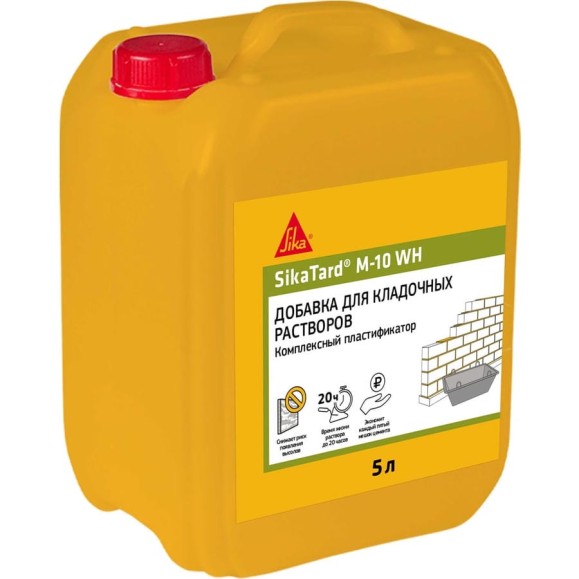 Комплексная добавка для кладочных растворов SIKA Tard M-10 WH Канистра 5л. 670396